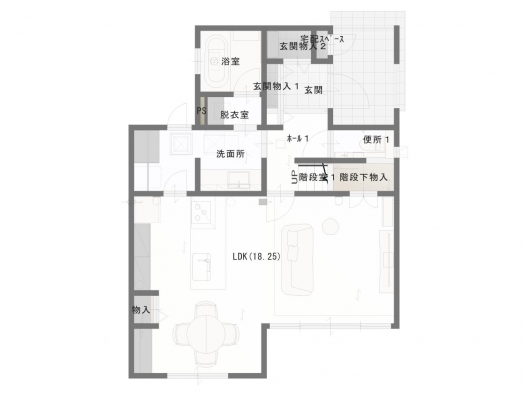 1階間取図