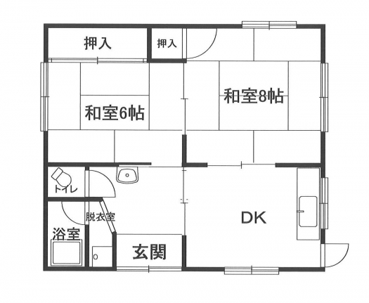 瀬川借家(左)　間取り